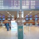 Bust of the King Danylo Halytskyi at Lviv International Airport